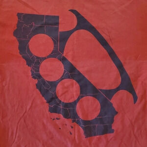 Rogue‎ State US California Brass Knuckles T-Shirt Size XL